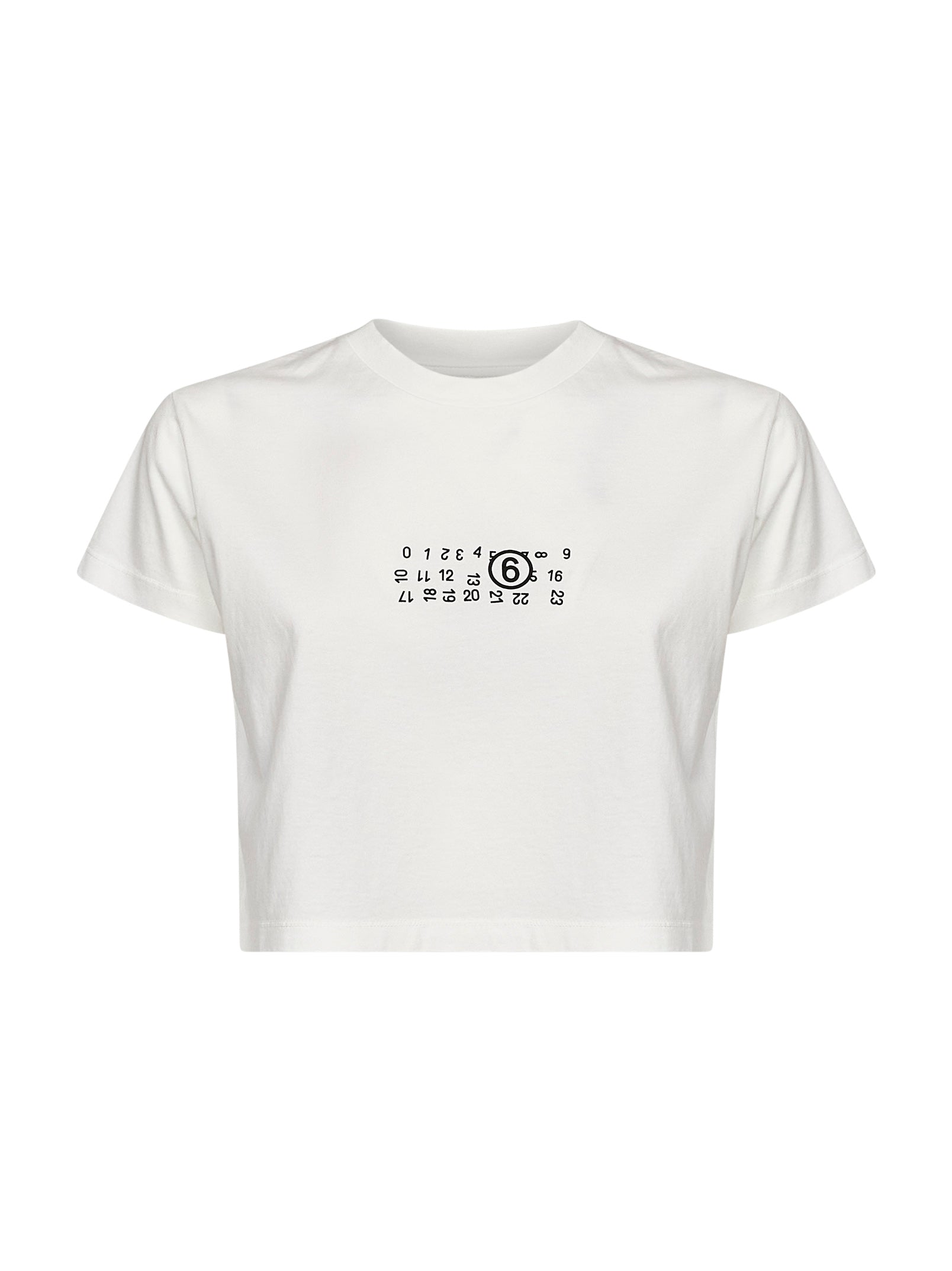 Flipped Numeric Graphic T-Shirt — White