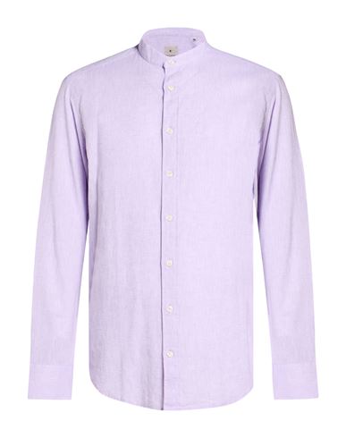 Man Shirt Lilac Size 15 ¾ Linen, Cotton
