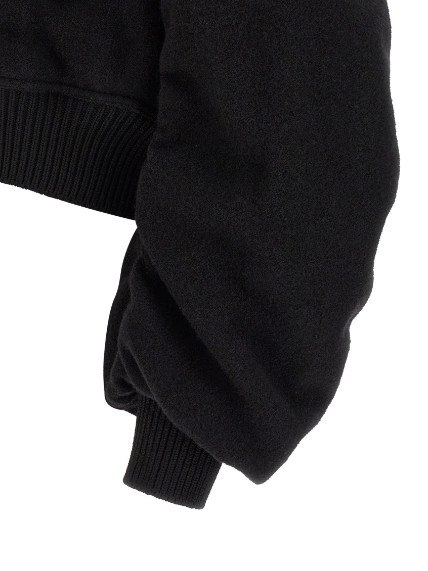 Rick Owens - secchia flight bomber jacket ribbed collar cuff