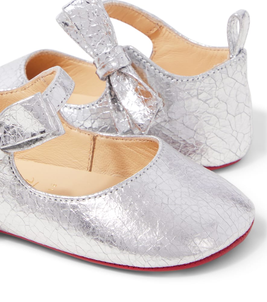 Christian Louboutin Kids Baby Lou Babe leather Mary Jane flats