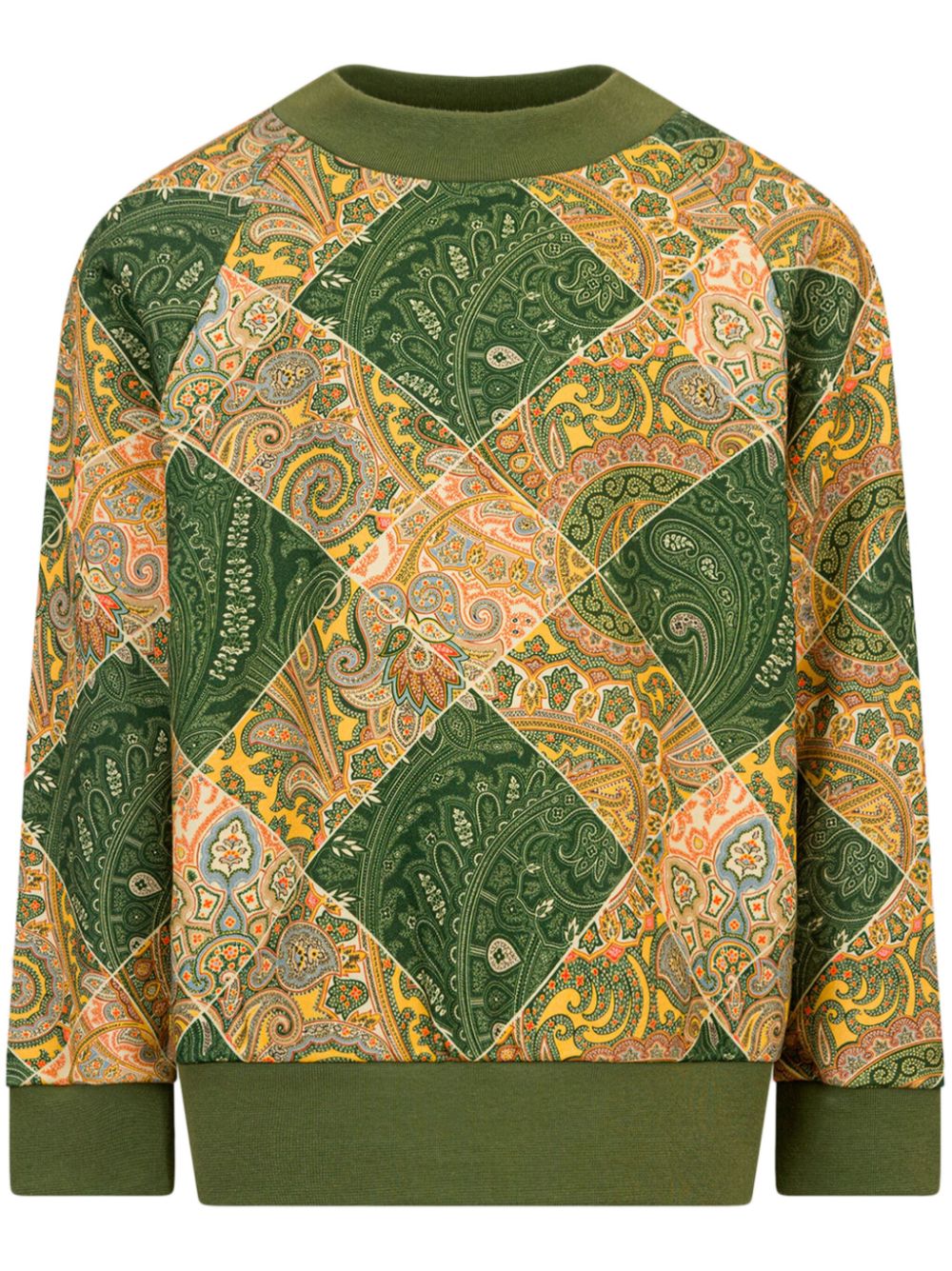 Paisley-print sweatshirt - Green