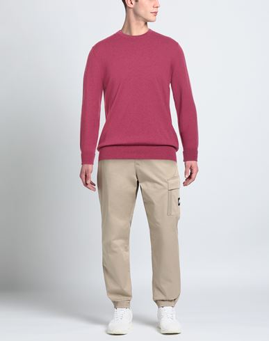 Man Sweater Garnet Size 40 Cashmere