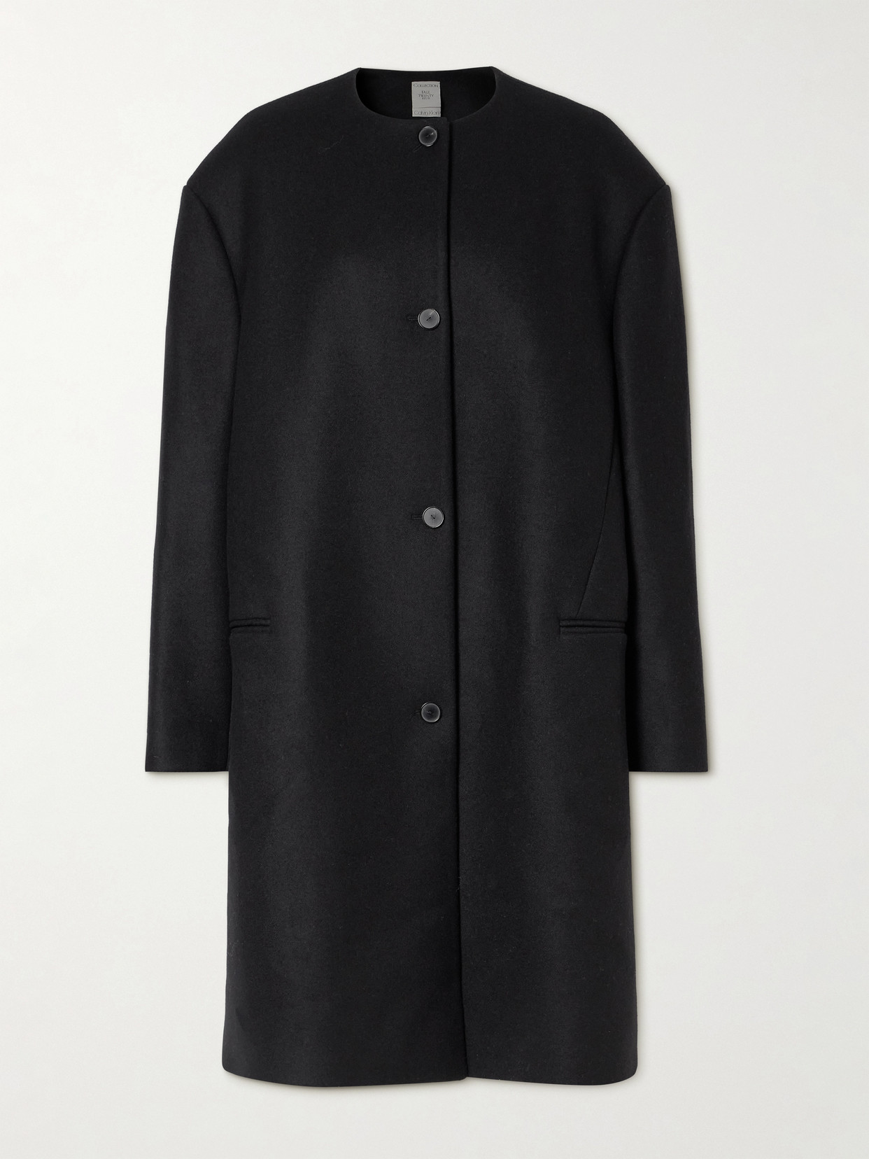 Cora Wool And Cashmere-blend Coat - Black