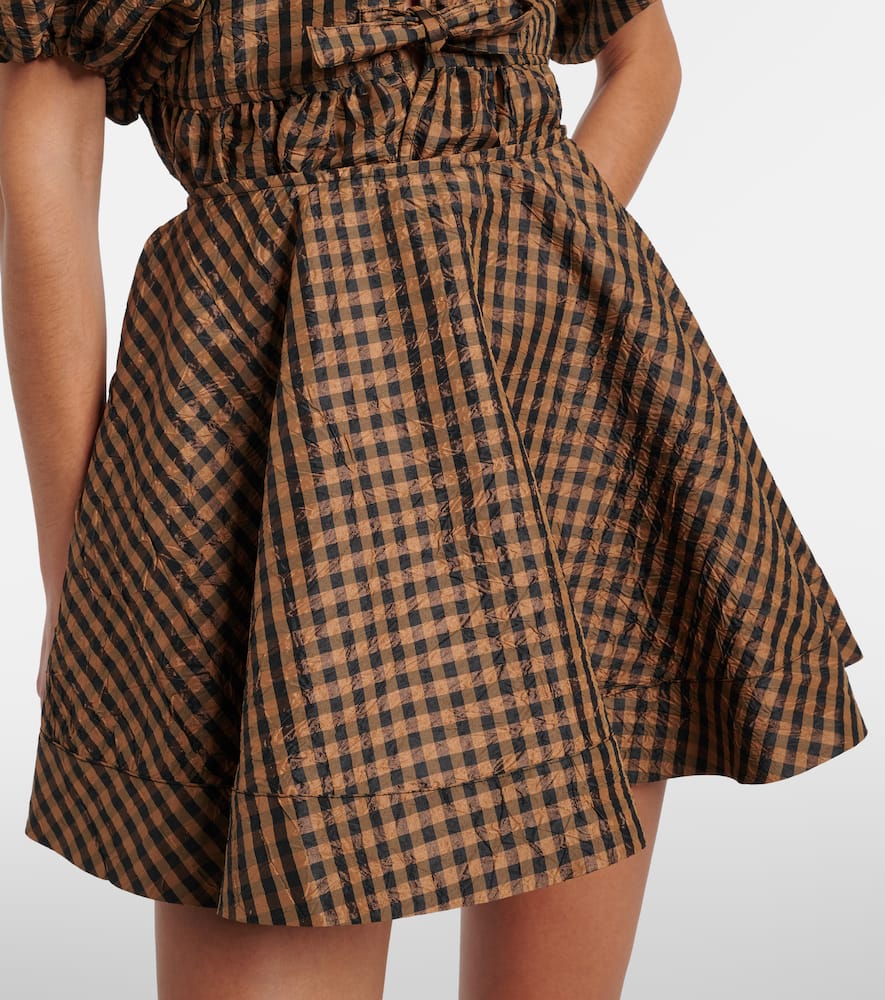 Checked miniskirt