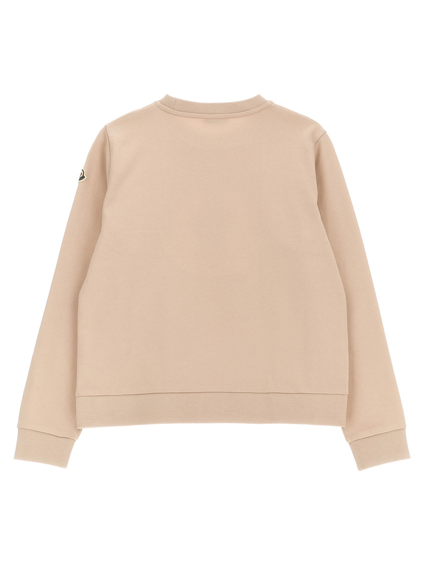 Girls Beige Logo Sweatshirt