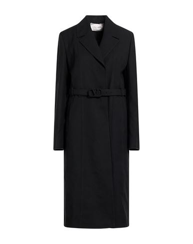 Woman Coat Black Size 8 Virgin Wool