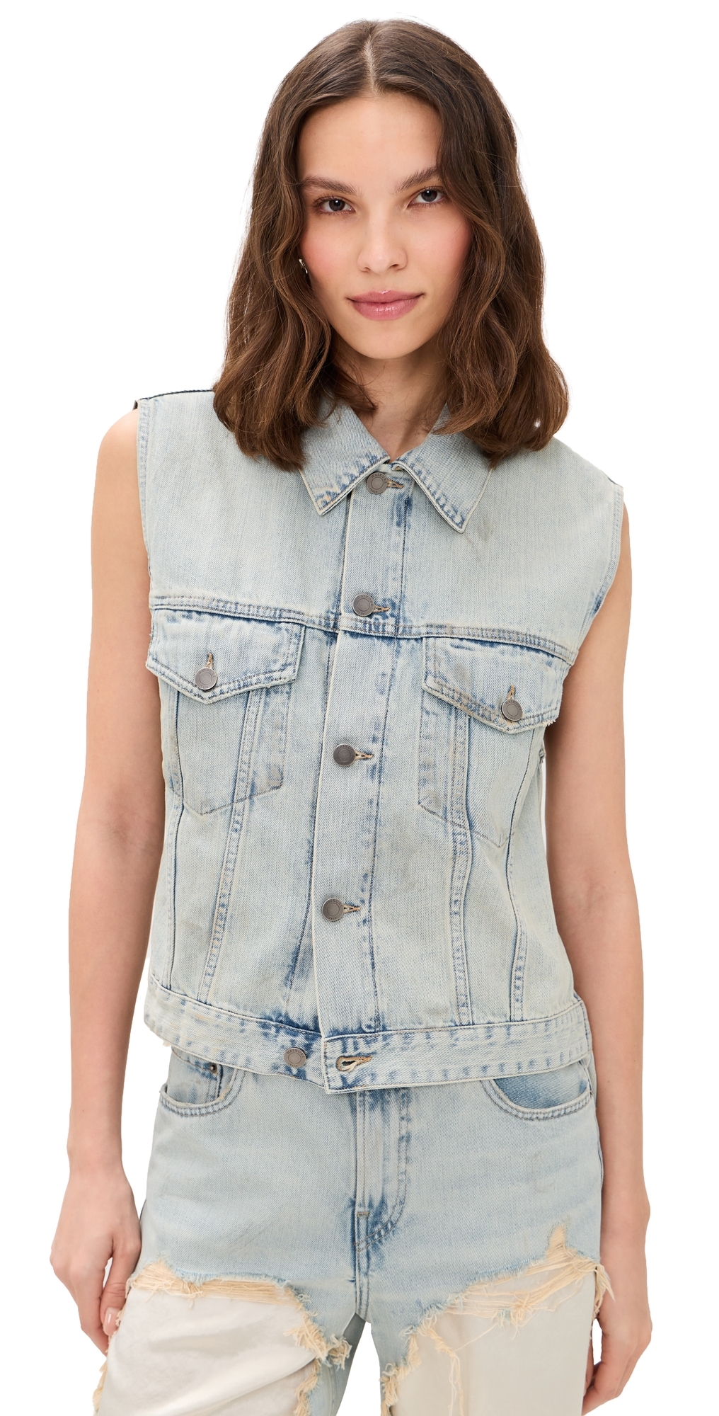 Ryder Dusty Blue Vest Dusty Blue