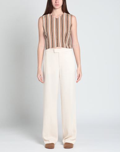 Woman Top Khaki Size 6 Viscose, Polyester, Metal