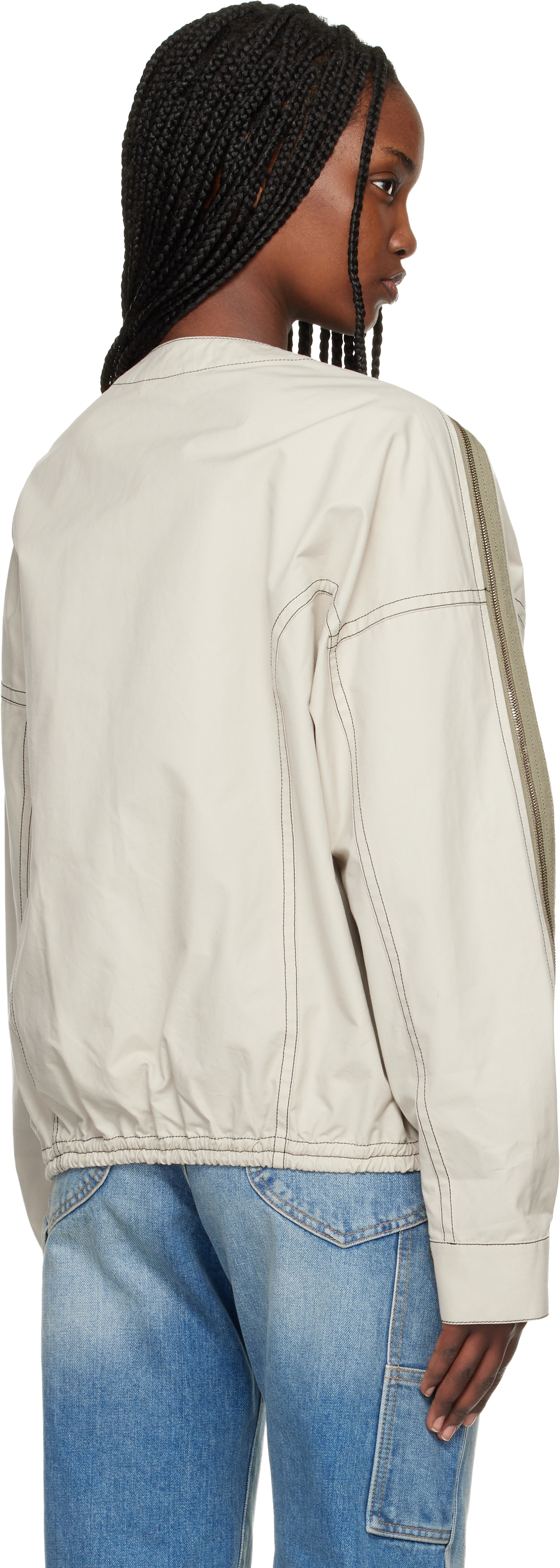 Beige Airshow Windbreaker Jacket