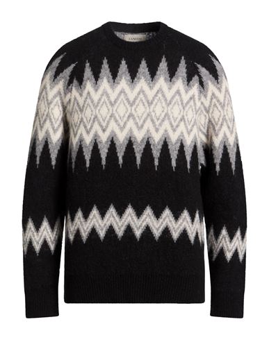 Man Sweater Black Size 40 Cashmere, Silk, Polyester