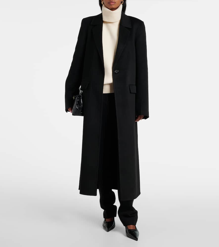 Wool and cashmere-blend turtleneck sweater