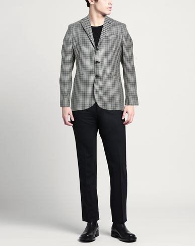 Man Blazer Midnight blue Size 40 Virgin Wool, Silk, Linen