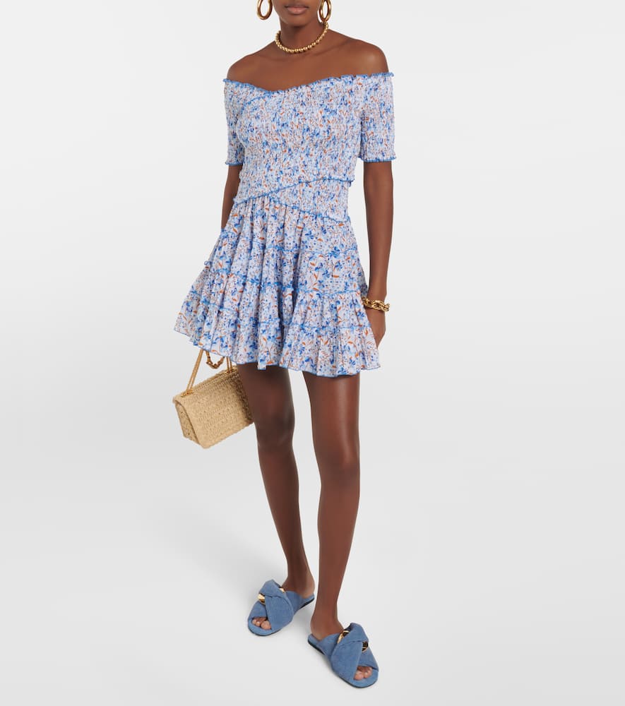 Soledad floral cotton minidress