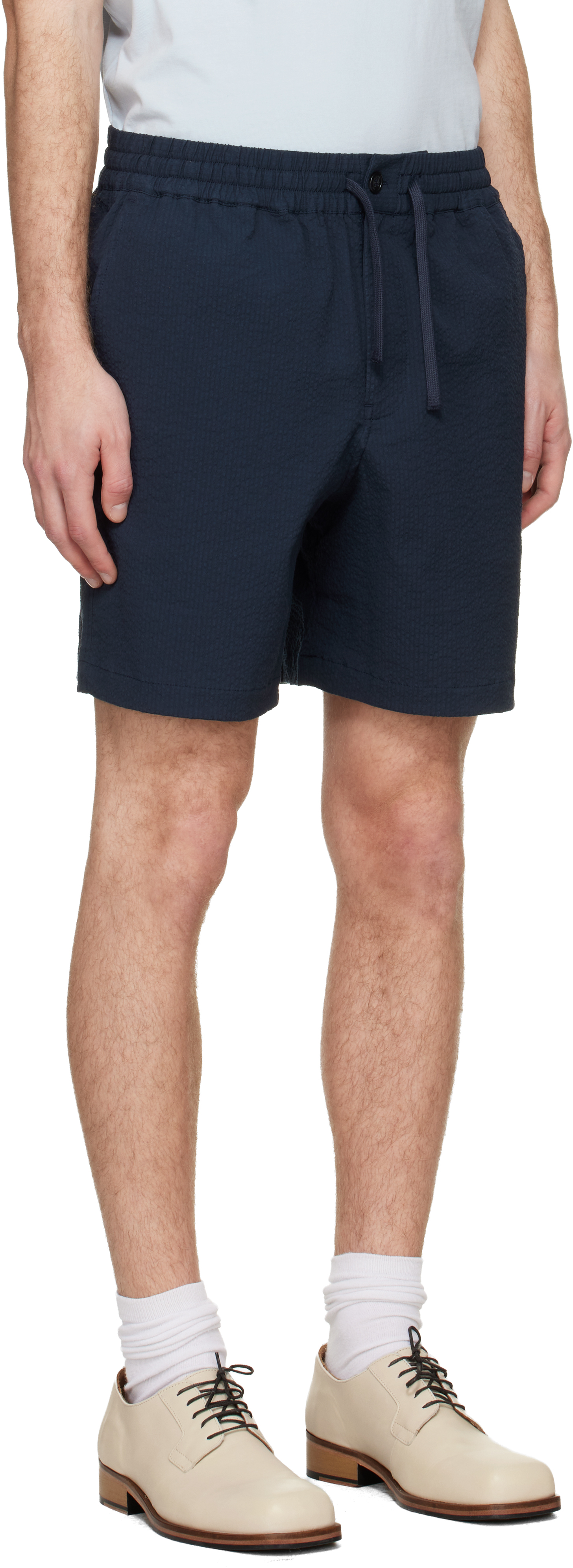 Navy Elasticated Shorts