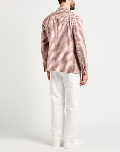 Man Blazer Brick Size 42 Linen, Cotton