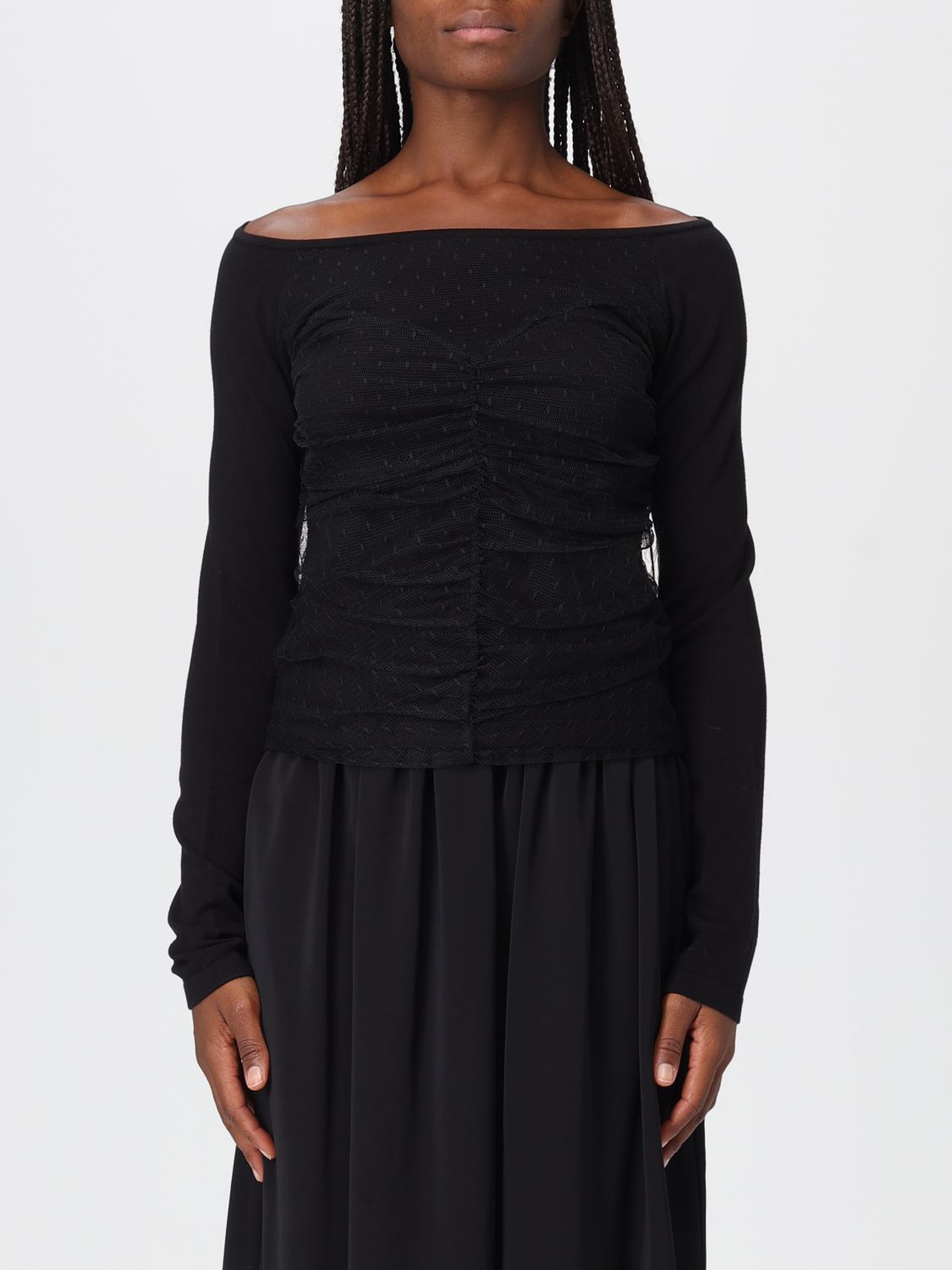 Top Woman color Black