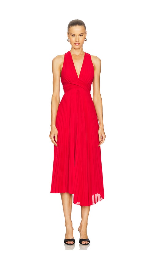 A.L.C. KLEID EVERLY in Red. Größe 6. Also in 0