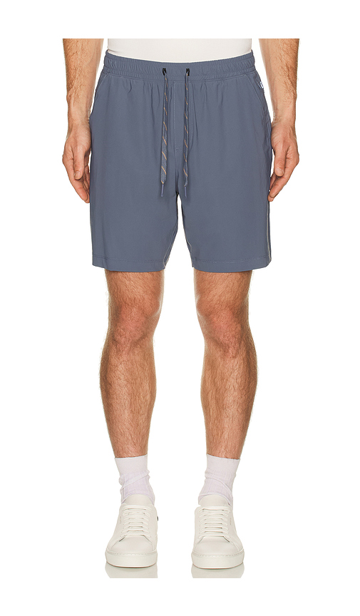 Rhone 7 Pursuit Short Unlined in Blue. L. Also in M, S, XL/1X, XXL/2X