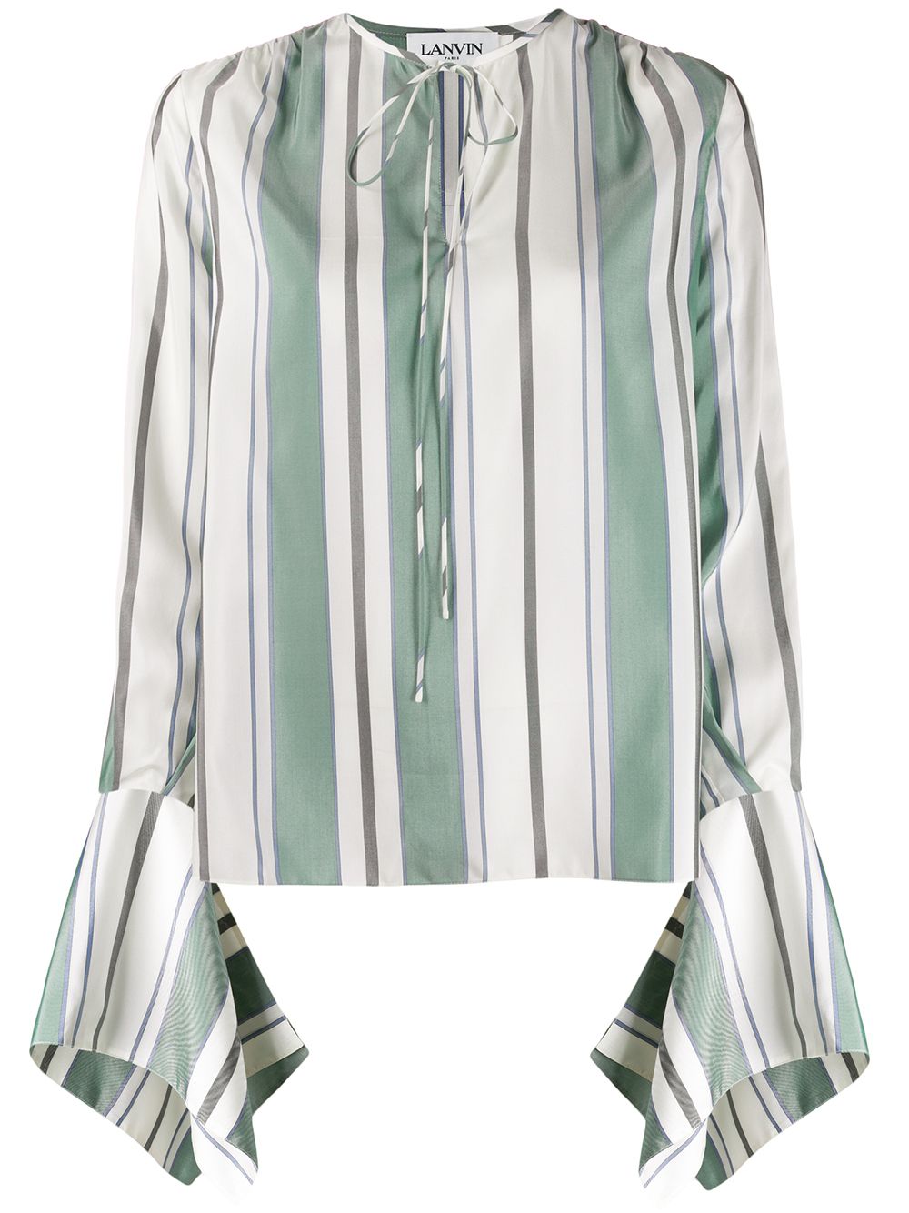 Awning stripe blouse - Green