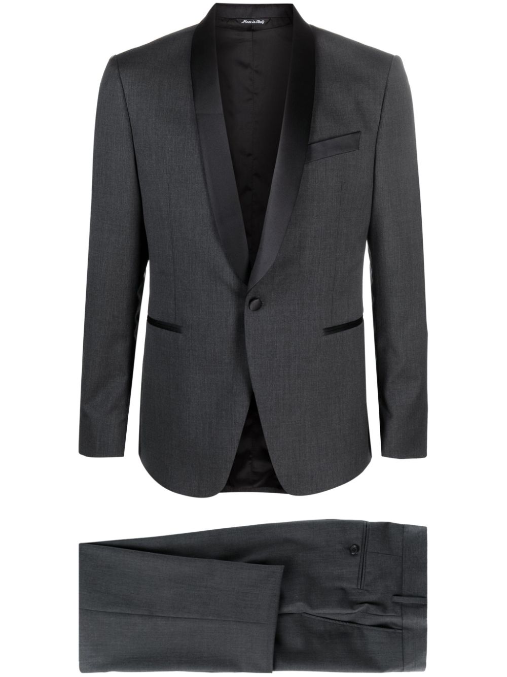 Single-breasted three-piece dinner suit - Grey