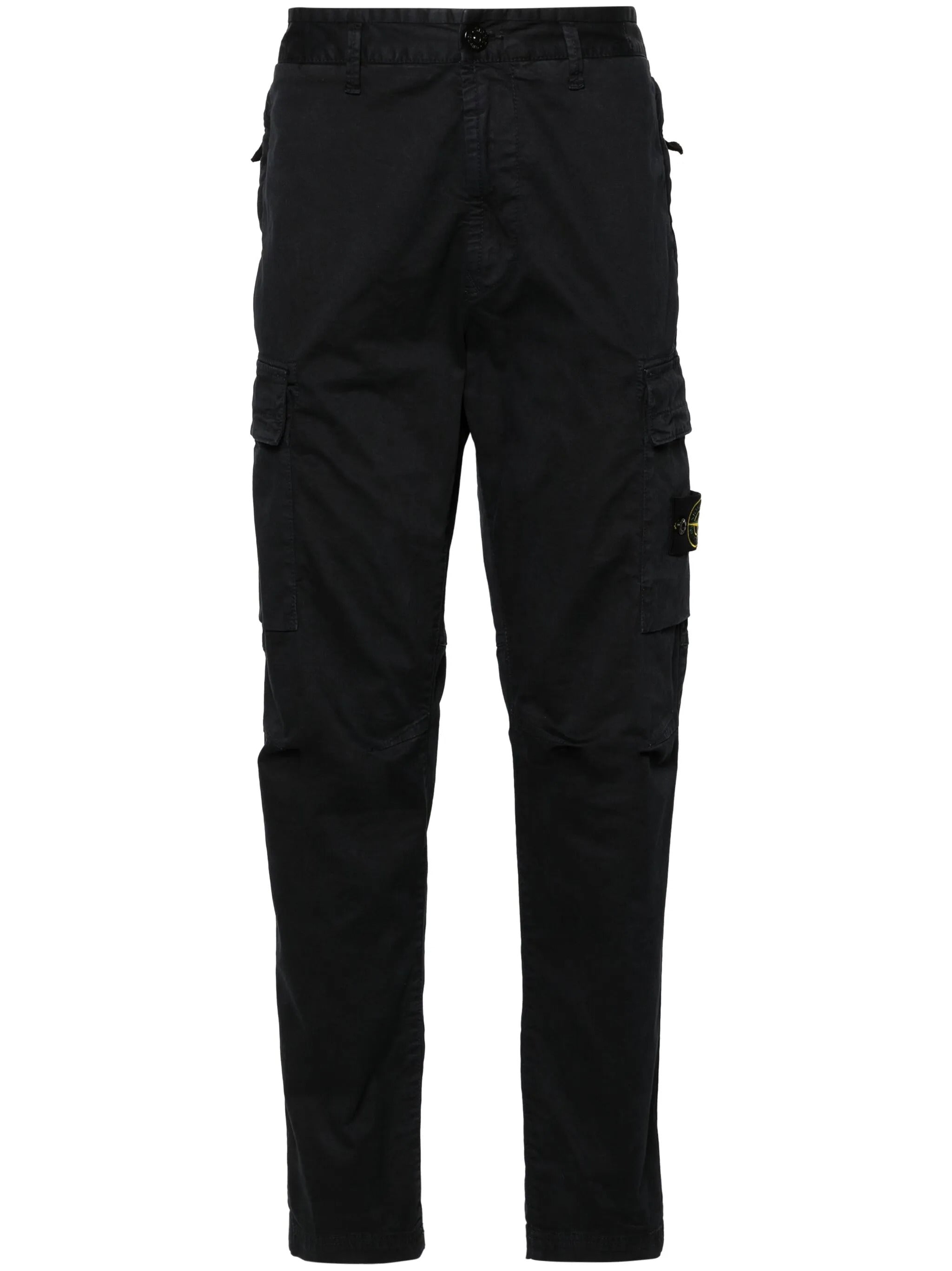Regular Fit Cotton Elastane Cargo Pants with Side Zip and Concealed Closure