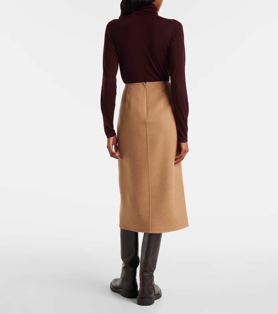 Curzio wool wrap skirt