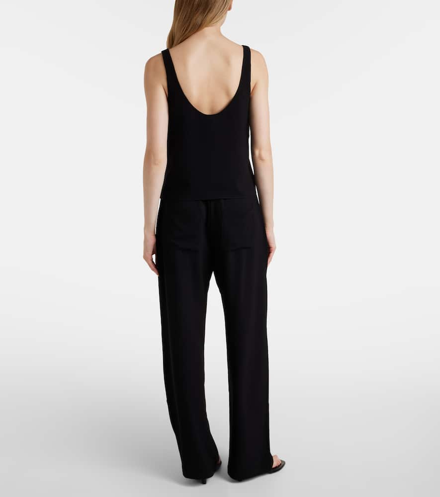Ari cropped crêpe tank top