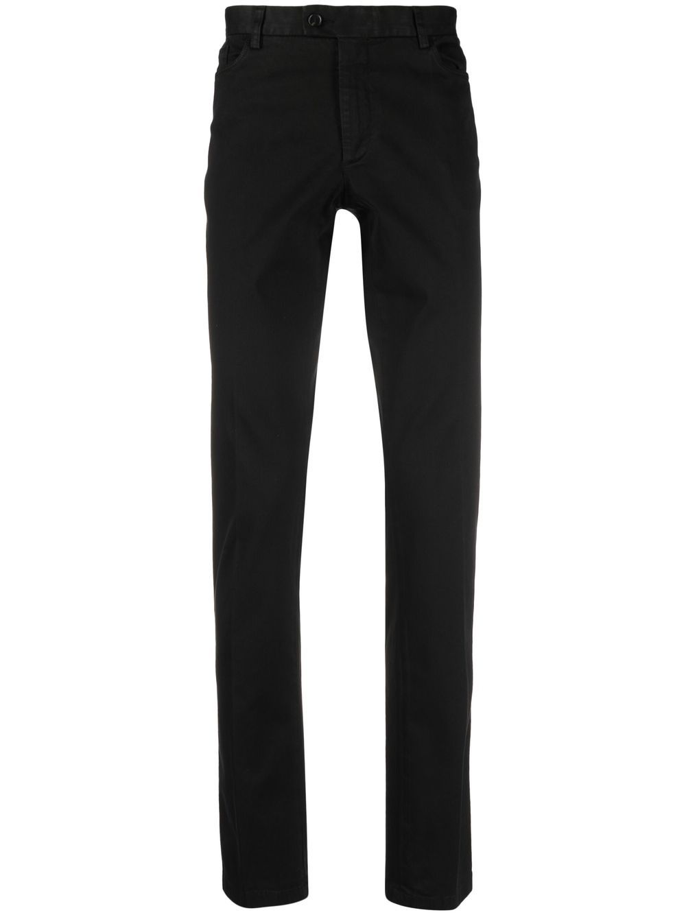Classic cotton straight leg trousers - Blue
