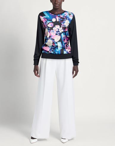 Woman Top Midnight blue Size M Cotton, Modal, Silk