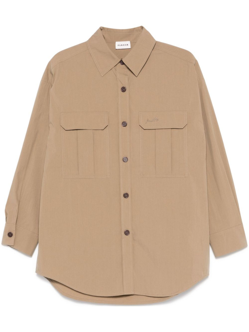 - Nylon And Cotton Blend Shirt