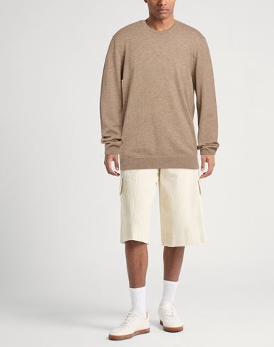 Man Sweater Khaki Size 46 Cashmere