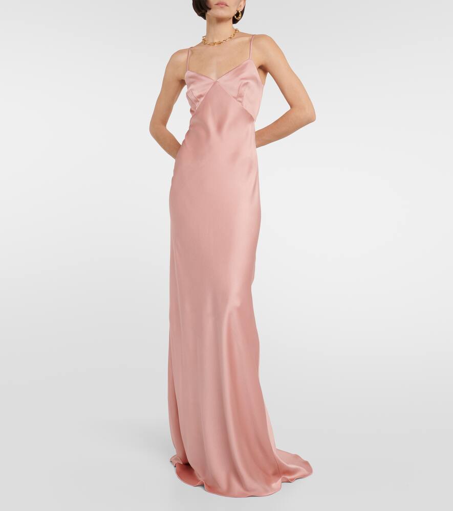 Max Mara Bridal Selce satin slip dress