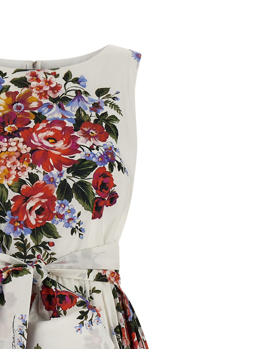 Flower Print Long Dress