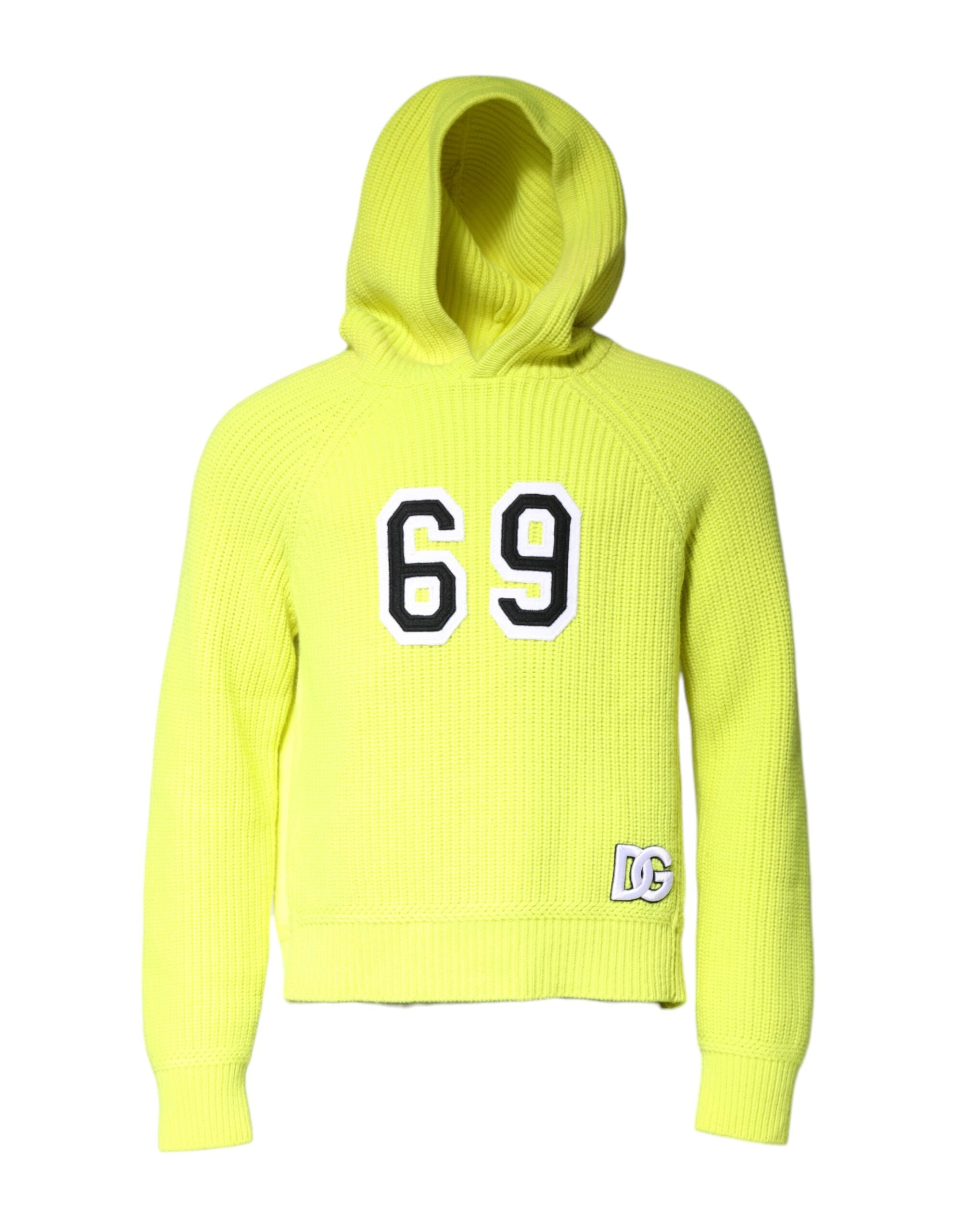 Cashmere Logo Hoodie — Yellow