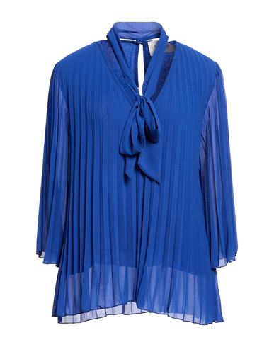 Woman Top Bright blue Size 8 Polyester