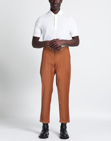 Man Pants Brown Size 30 Polyester, Viscose, Elastane