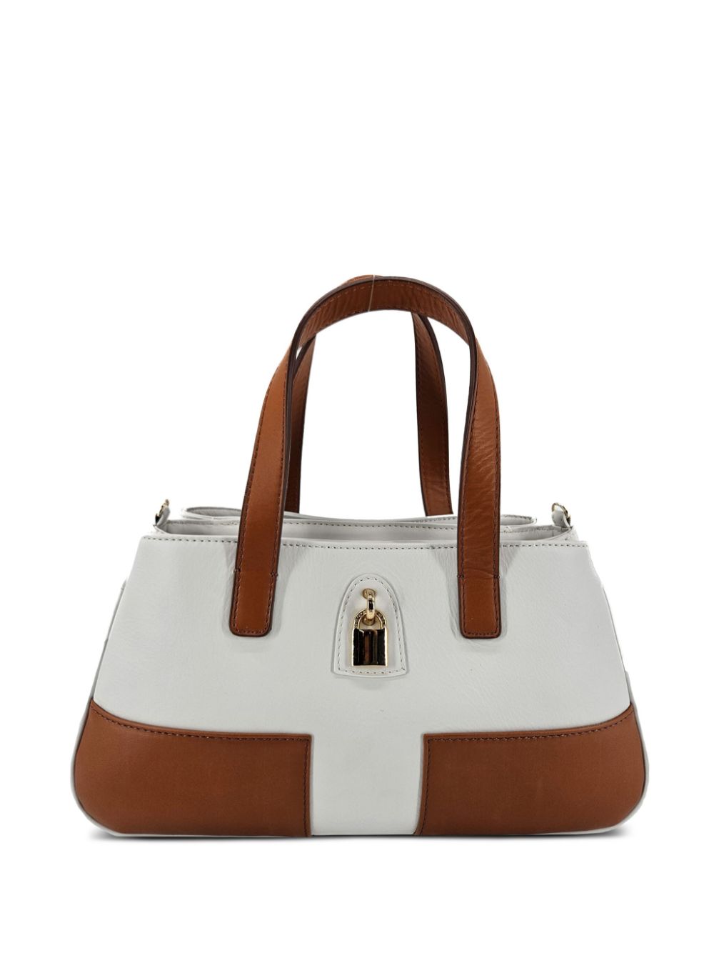 Lock Back tote bag - Brown