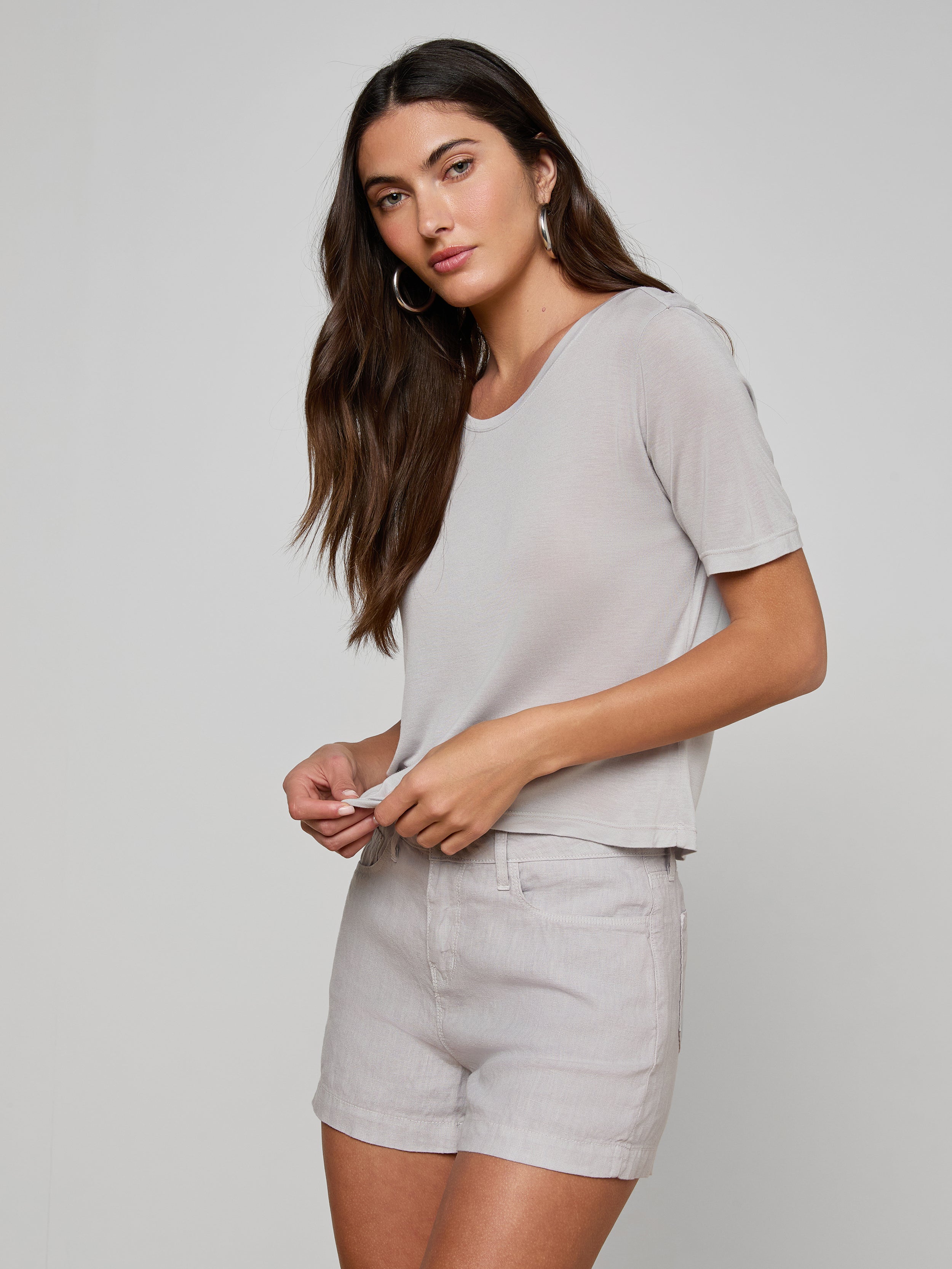 Remy T-Shirt In Light Pewter
