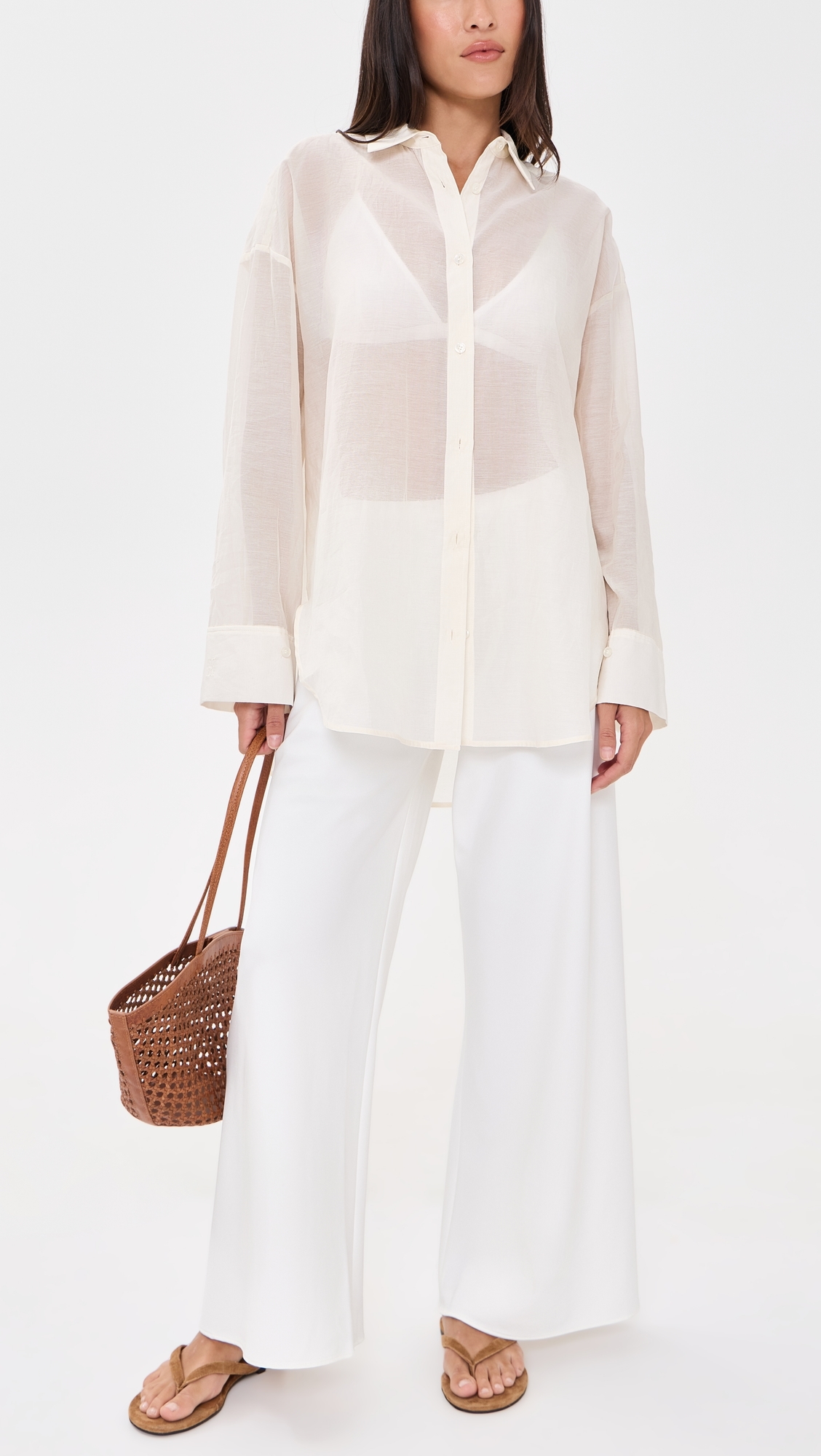 Cropped Colby Pants Ivory