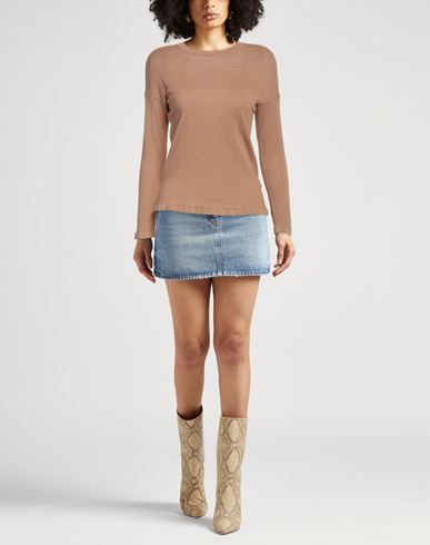 Caractère Woman Sweater Camel Size L Acrylic, Wool