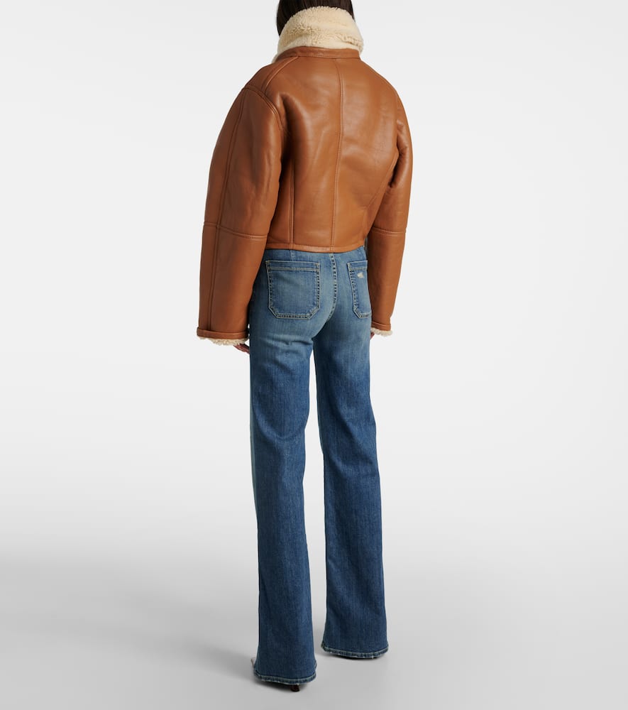 Shearling-lined coat