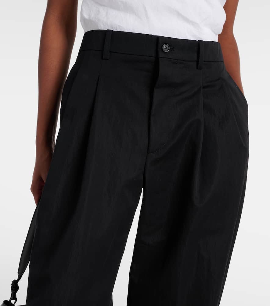 Wardrobe. NYC Cotton-blend drill wide-leg pants
