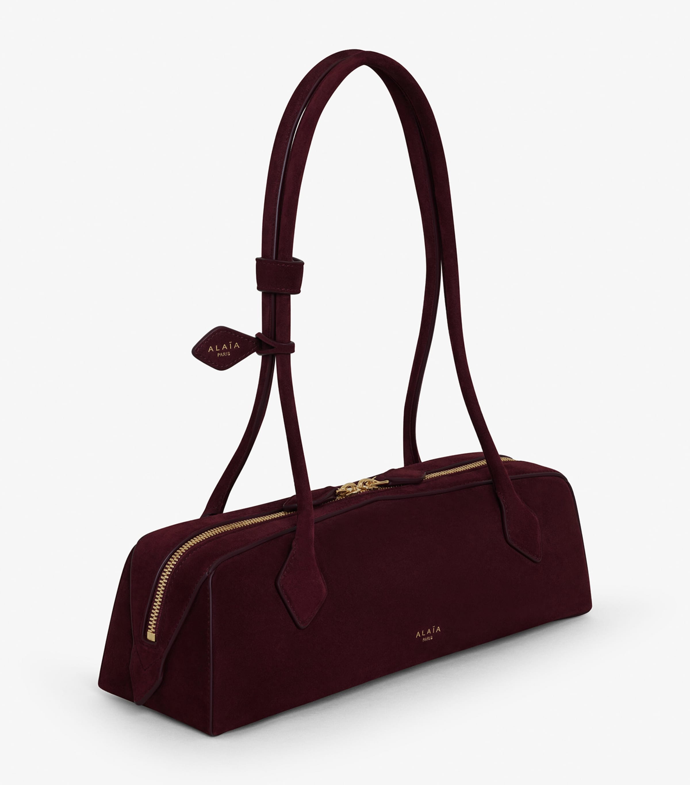 Medium Suede Le Teckel Shoulder Bag