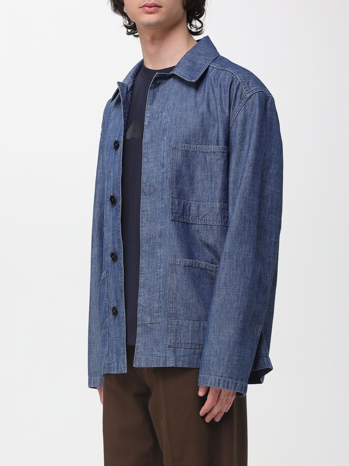 Jacket Men color Indigo