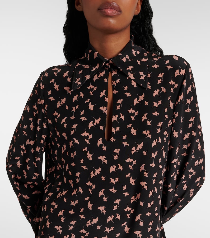 Chloé Floral silk chiffon minidress
