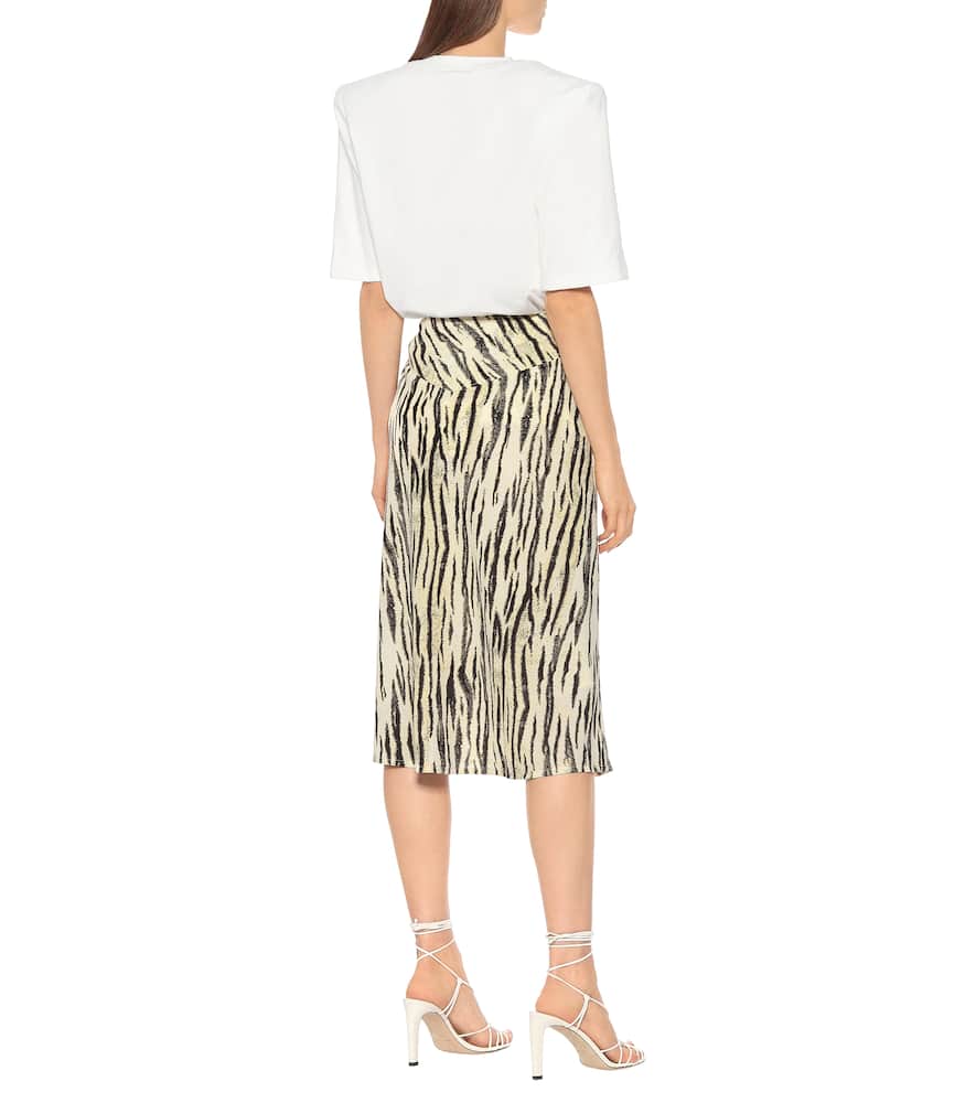 Baum und Pferdgarten Senga tiger-print midi skirt