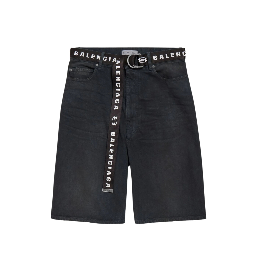 Belted Logo-waistband Shorts