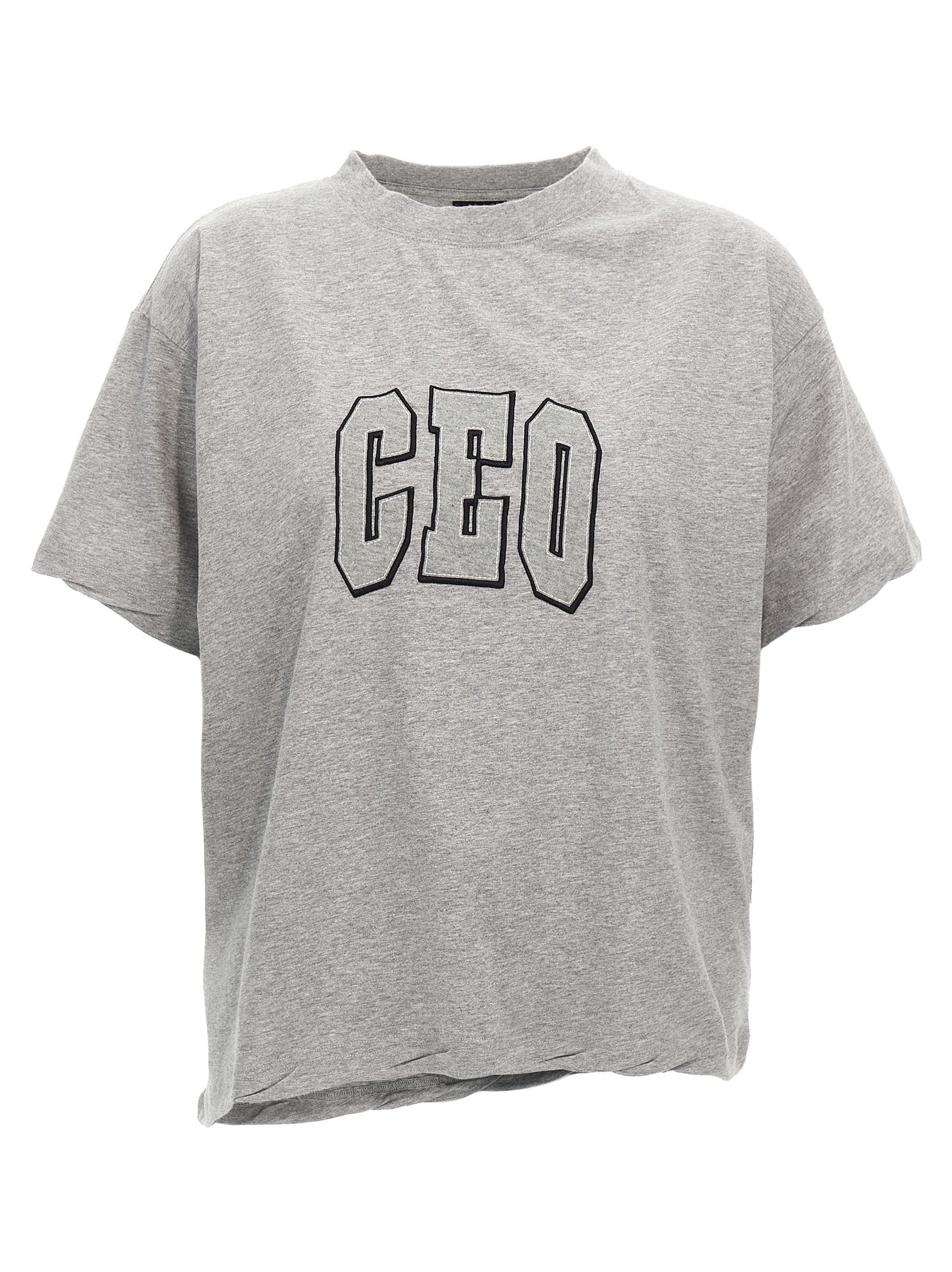 CEO Logo Cotton T-Shirt — Gray
