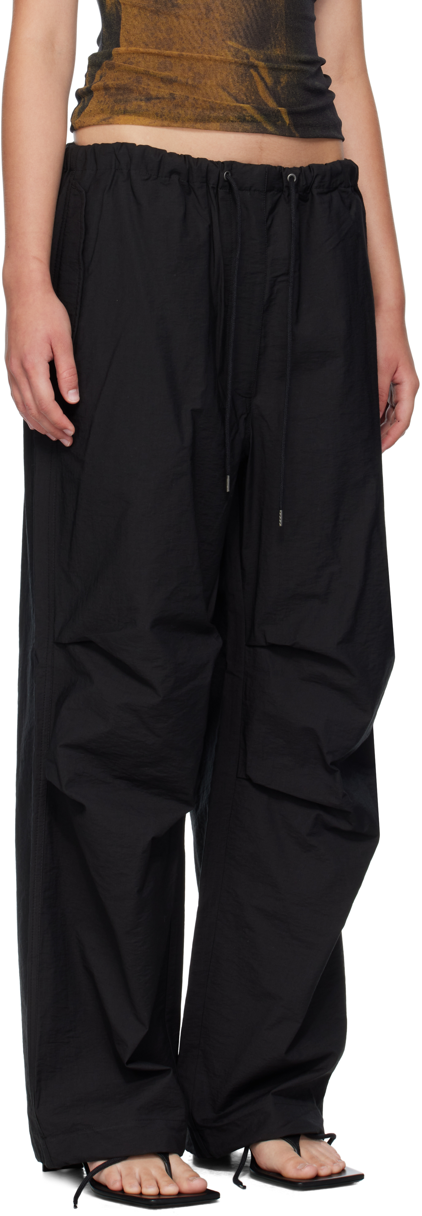 Black Relaxed Fit Trousers