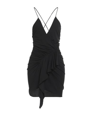 Woman Mini dress Black Size 6 Viscose, Elastane